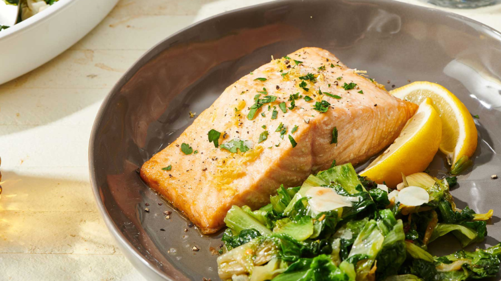 Salmon with Lemon Butter Sauce