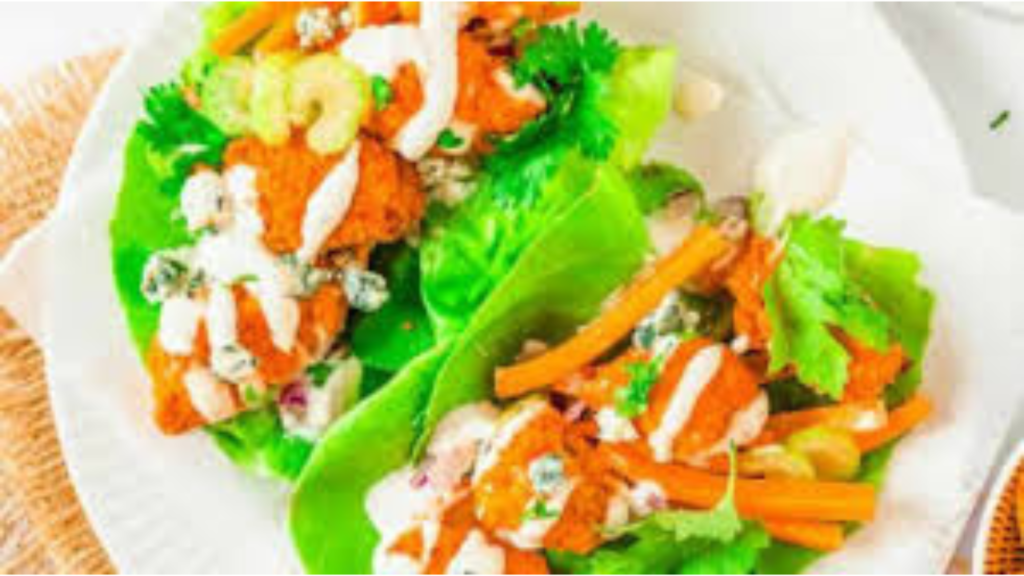 Keto Buffalo Chicken Lettuce Wraps