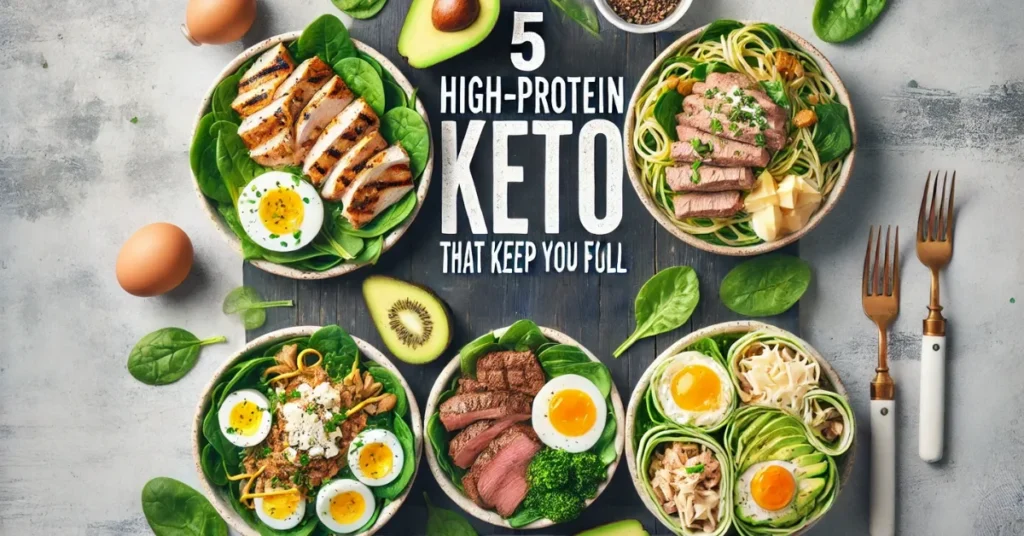 High-protein keto meals